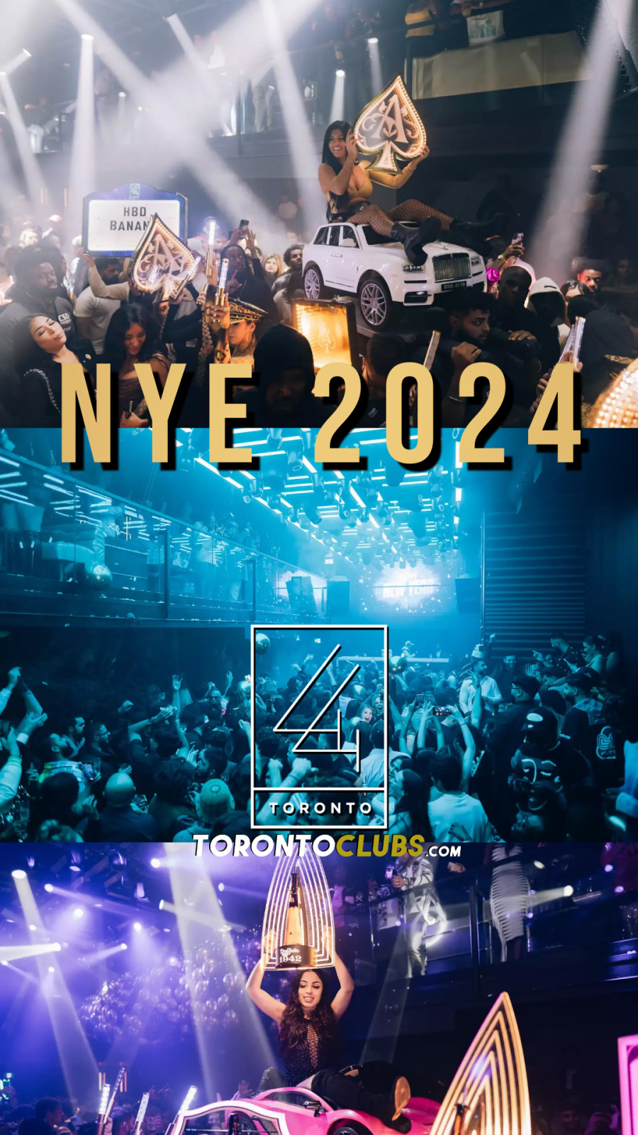 Toronto Clubs NEW YEARS EVE Event 2024 at 44 TORONTO