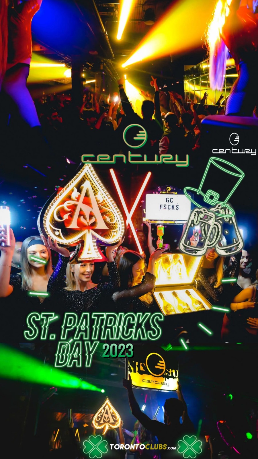 ST. PATRICK'S DAY 2023 EVENT & PARTY AT CENTURY TORONTO
